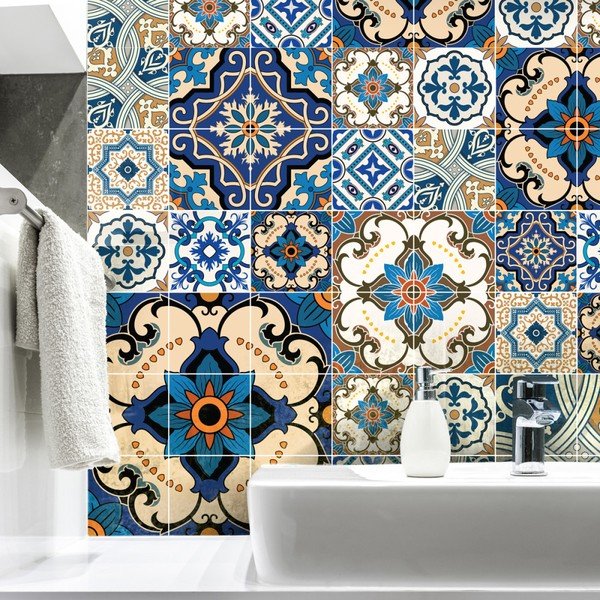 Toundra 60 részes dekorációs falmatrica szett, 15 x 15 cm - Ambiance-image-4