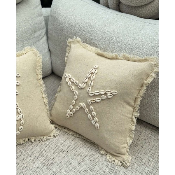 Pamut párnahuzat 43x43 cm Seashells – Mioli Decor-image-4