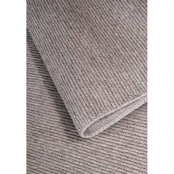 Világosbarna kézi szövésű gyapjú futószőnyeg 80x200 cm Francois – Villeroy&Boch-image-3