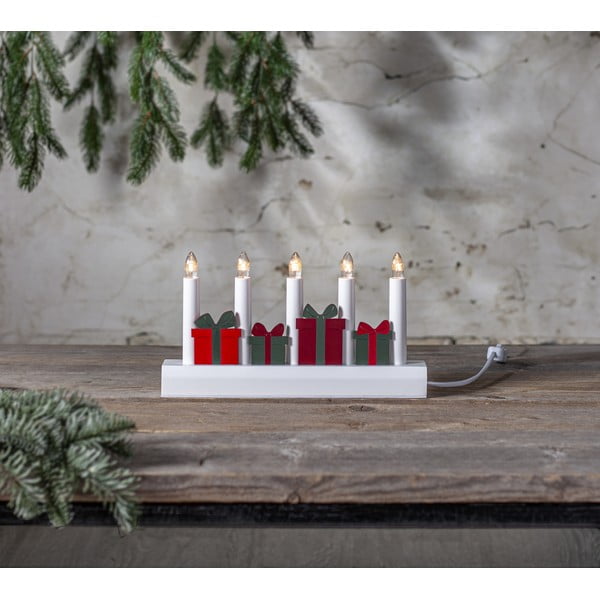 Piros-fehér konnektorhoz csatlakoztatható karácsonyi fénydekoráció Julia – Star Trading-image-1