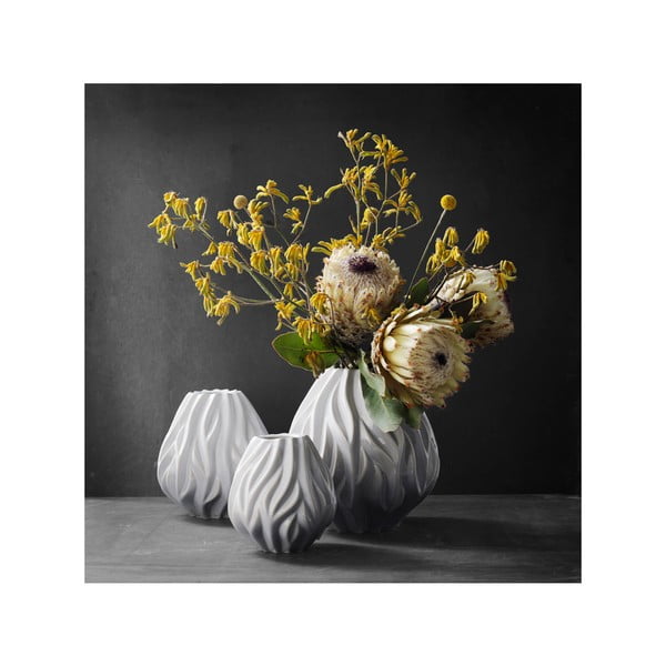 Flame fehér porcelán váza, magasság 15 cm - Morsø-image-2