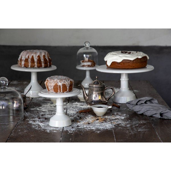 Cook & Host fehér agyagkerámia tortatartó állvány, 16 x 14 cm - Casafina-image-1