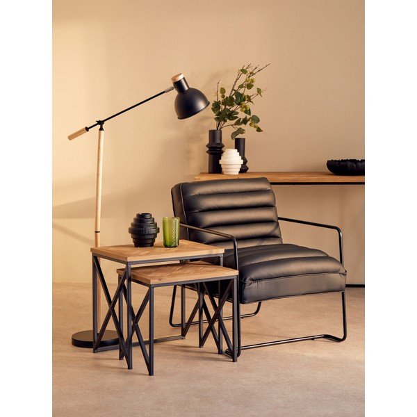 Jegenyefenyő tárolóasztal szett 2 db-os 38x51 cm Kickford – Premier Housewares-image-3