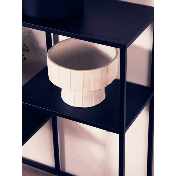 Fekete acél polcos állvány 80x81x26 cm Acero – Premier Housewares-image-3