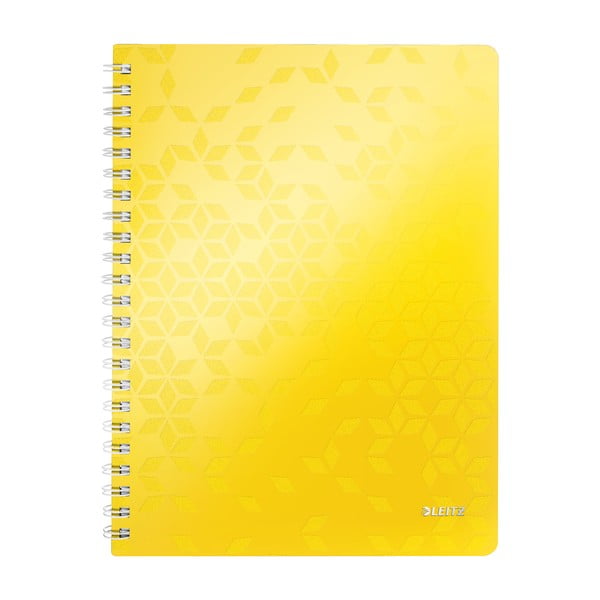 Sárga vonalas jegyzetfüzet, A4, 80 lap - Leitz