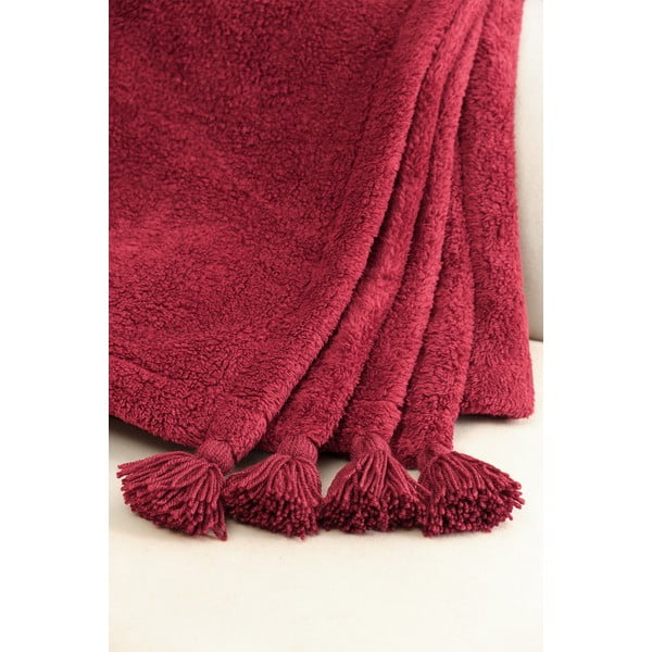 Piros mikroplüss ágytakaró franciaágyra 200x220 cm Puffy – Mijolnir-image-3