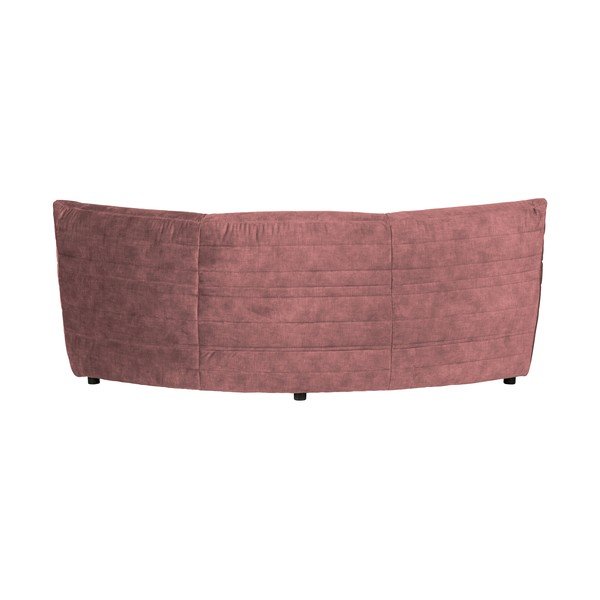 Világos rózsaszín bársony sarokkanapé (variálható) Bag – WOOOD-image-3