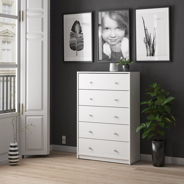 Fehér komód 72x108x30 cm May – Tvilum-image-1