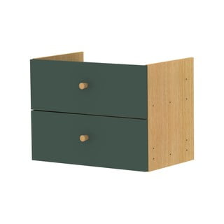 Zöld fiókos modul 43x33 cm Z Cube - Tenzo