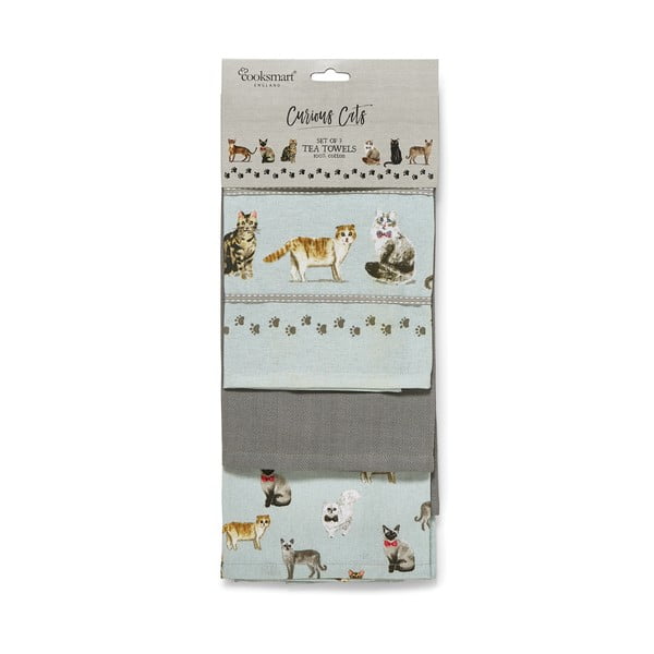 Konyharuha és edényfogó szett 4 db-os Curious Cats – Cooksmart ®-image-3