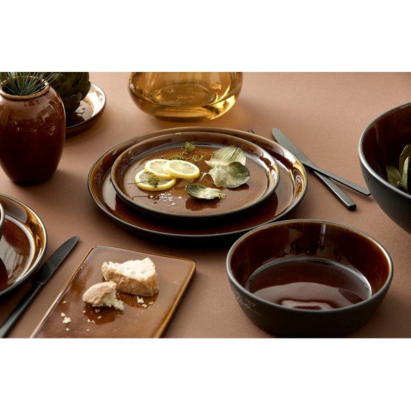 Fekete-borostyán színű kőedény tálka ramenhez Gastro Black/Amber – Bitz-image-1