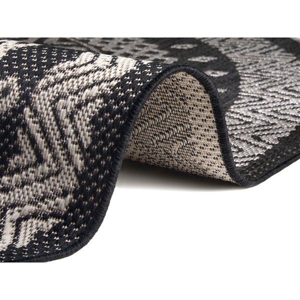 Round fekete-szürke kültéri szőnyeg, ø 120 cm - Ragami-image-2