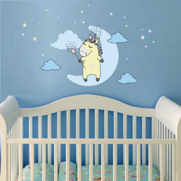 Unicorn in The Sky gyerek falmatrica szett - Ambiance-image-1