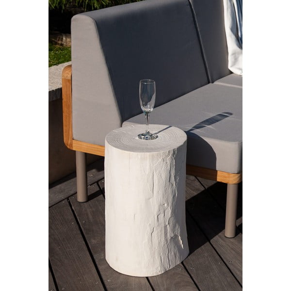 Ecotop fehér kerti tárolóasztal, ⌀ 35 cm - Ezeis