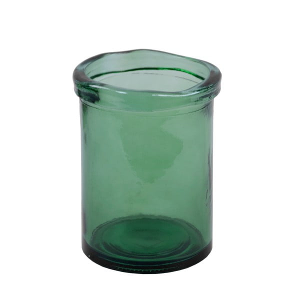 Simplicity zöld újrahasznosított üveg váza, magasság 20 cm - Ego Dekor