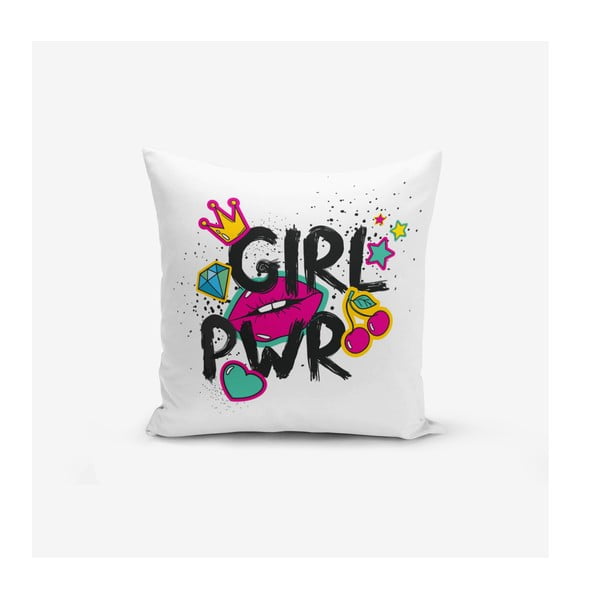 Gyerek párnahuzat 43x43 cm Girl Power – Mila Home