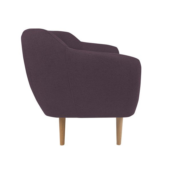Sicile mustársárga 2 személyes kanapé világos lábakkal - Mazzini Sofas-image-2