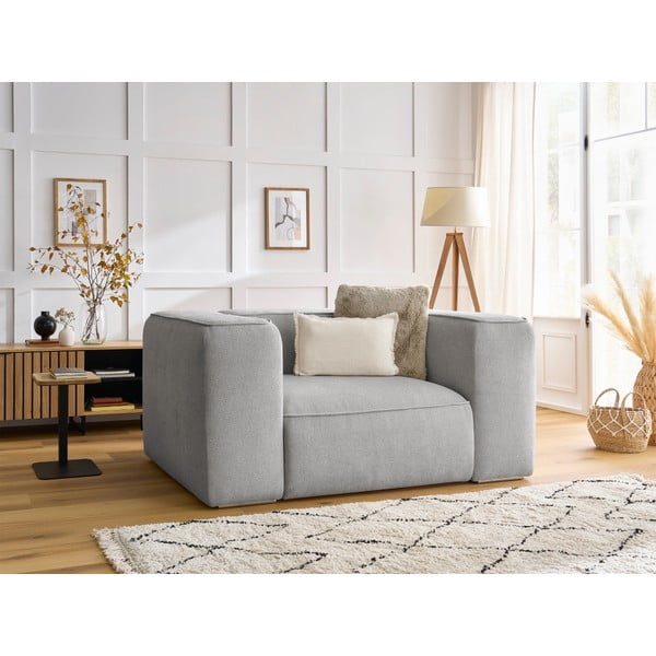 Világosszürke fotel Zephyr – Bobochic Paris-image-1