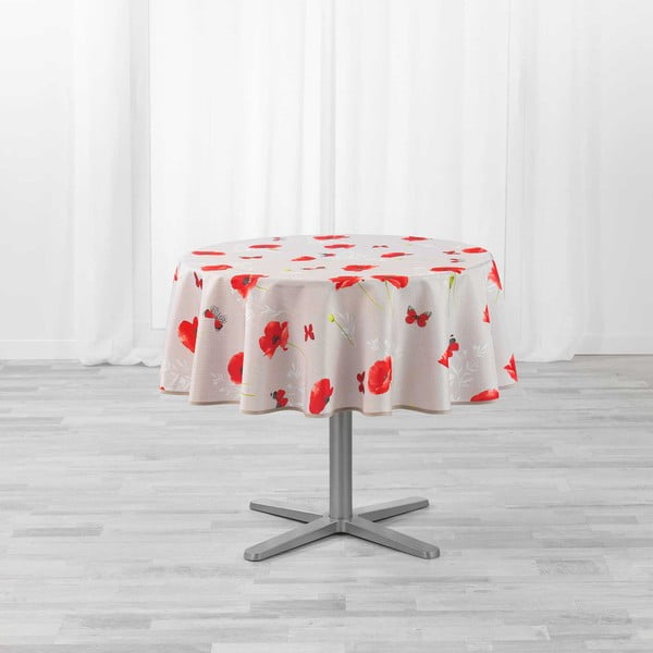 Asztalterítő ø 180 cm Sweet poppy – douceur d'intérieur