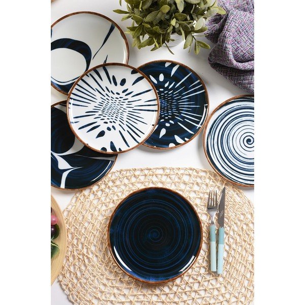 Desszertes porcelán tányér készlet 6 db-os ø 21 cm Mirabel – Hermia-image-1