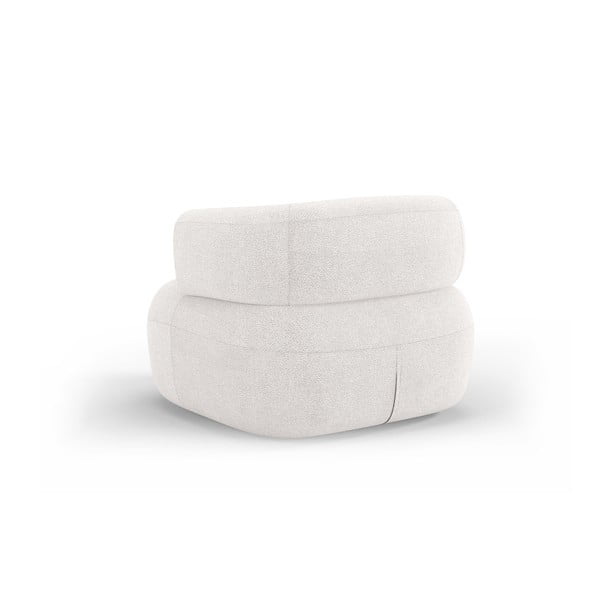 Fehér buklé fotel Jenny – Micadoni Home-image-3