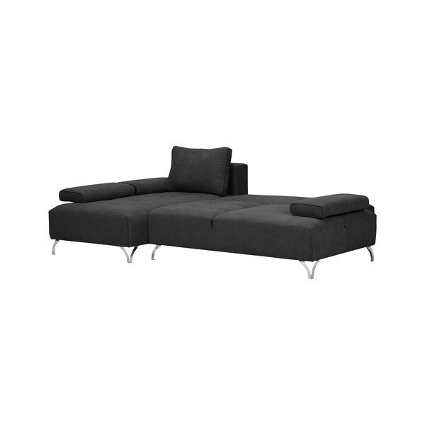 Virgo sötétszürke kinyitható sarokkanapé, bal oldali - Windsor & Co Sofas-image-3