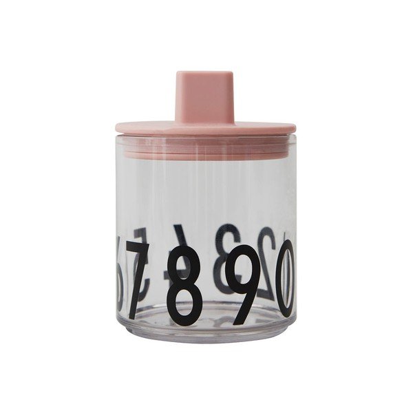 Rózsaszín fedél gyerekbögréhez, ø 7 cm - Design Letters-image-3