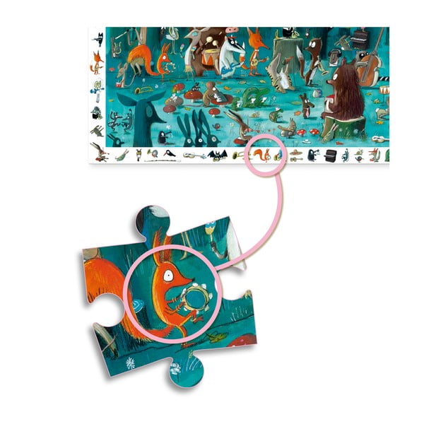 Erdei zenekar puzzle gyerekeknek - Djeco-image-3