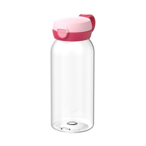 Rózsaszín műanyag gyerek ivópalack 600 ml Campus – Mepal