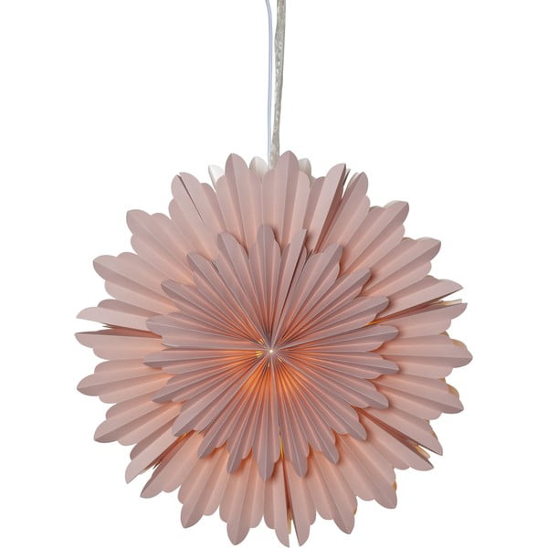 Rózsaszín karácsonyi fénydekoráció ø 50 cm Crystal - Star Trading-image-2