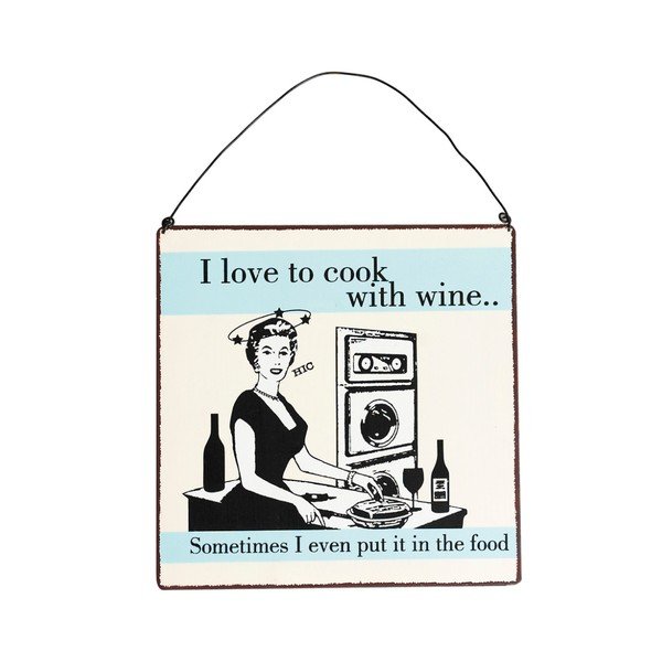 Cook With Wine fém falitábla - Rex London-image-1