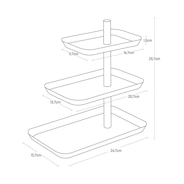 Fém ékszertartó állvány Rin – YAMAZAKI-image-4