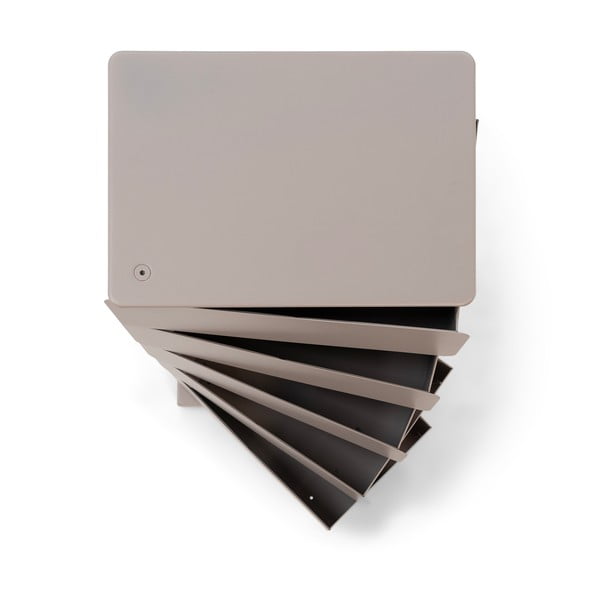 Szürkésbarna fém komód 37x72x26 cm Joey – Spinder Design-image-3