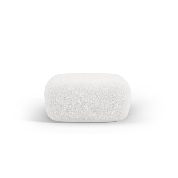 Elefántcsont színű buklé puff Jenny – Micadoni -image-1