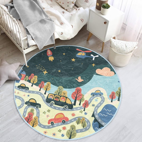 Gyerek szőnyeg ø 100 cm Comfort – Mila Home-image-1