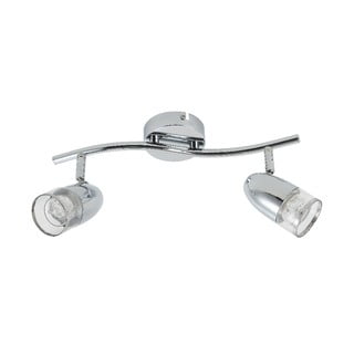 Perls ezüstszínű kétágú mennyezeti lámpa LED fénnyel - SULION