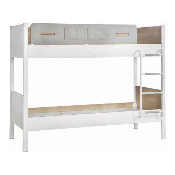 Dynamic Bunk Bed fehér emeletes gyerekágy, 100 x 190 cm