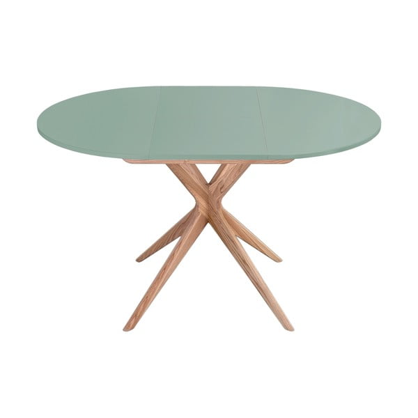 Kerek bővíthető étkezőasztal hosszabbító asztallappal ø 90 cm Jubi – Ragaba-image-1