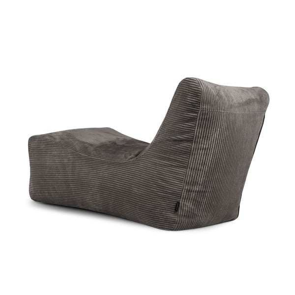 Világosszürke kordbársony babzsákfotel Lounge – SLOWDOWN-image-4