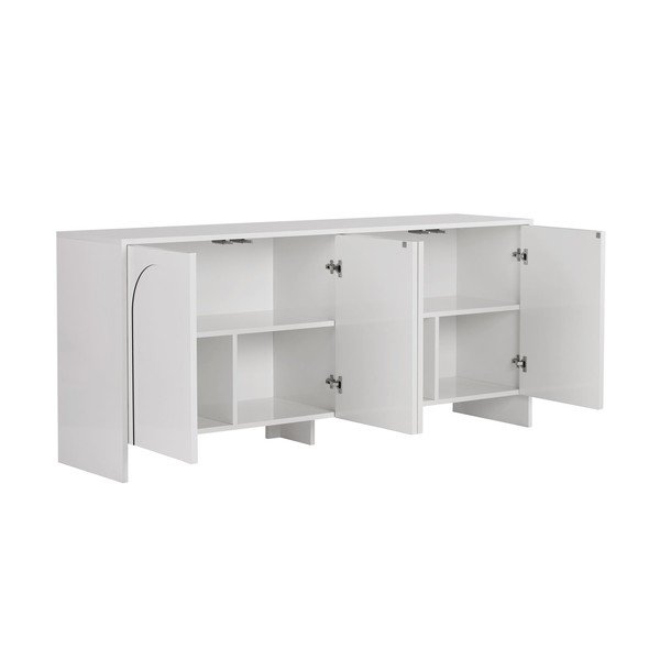 Fehér komód 180x80x45 cm Arlen  – Kalune Design-image-4