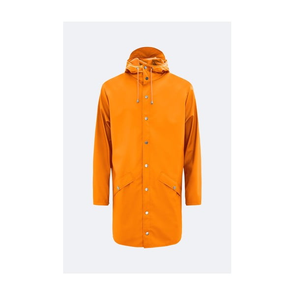 Long Jacket nagy vízállóságú narancssárga uniszex kabát, M/L - Rains