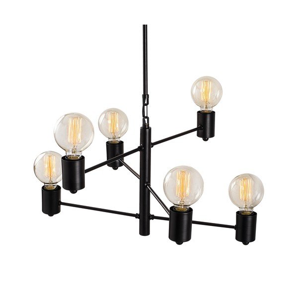 Hexa Long fekete függőlámpa 6 izzóval - Opviq lights-image-3