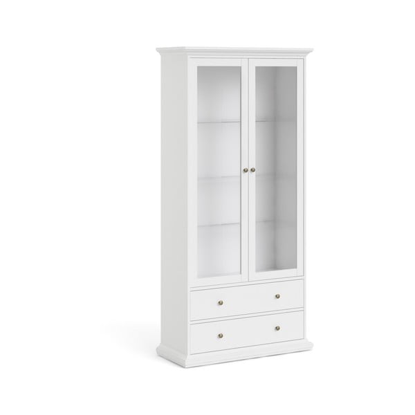 Fehér tálalószekrény 96x201 cm Paris – Tvilum-image-3