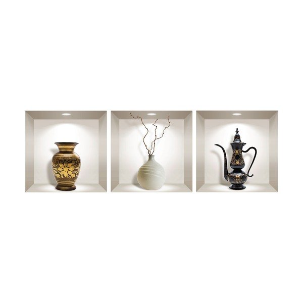 Decorative Objects 3 db-os 3D falmatrica szett - Ambiance-image-2