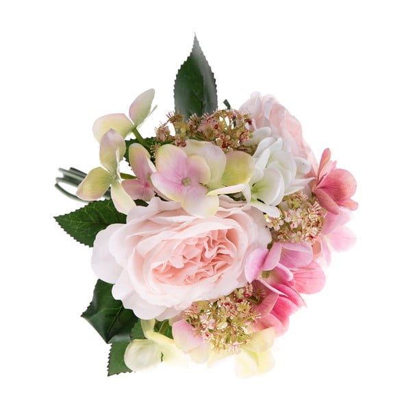 Pulio dekorációs mű virágcsokor hortenziával és rózsával - Dakls