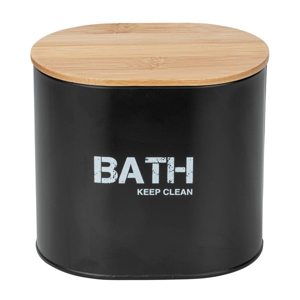 Gara fekete fürdőszobai tárolóedény fedéllel - Wenko-image-3