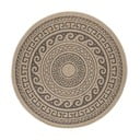 Fekete-bézs kerek kültéri szőnyeg ø 120 cm Comilla – Ayyildiz Carpets