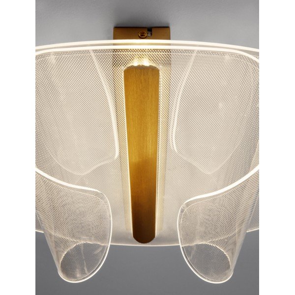 Aranyszínű alumínium LED dimmelhető mennyezeti lámpa 55x45 cm Valentin – Nova Luce-image-4