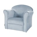Világoskék bársony gyerek fotel Lil Sofa – Roba