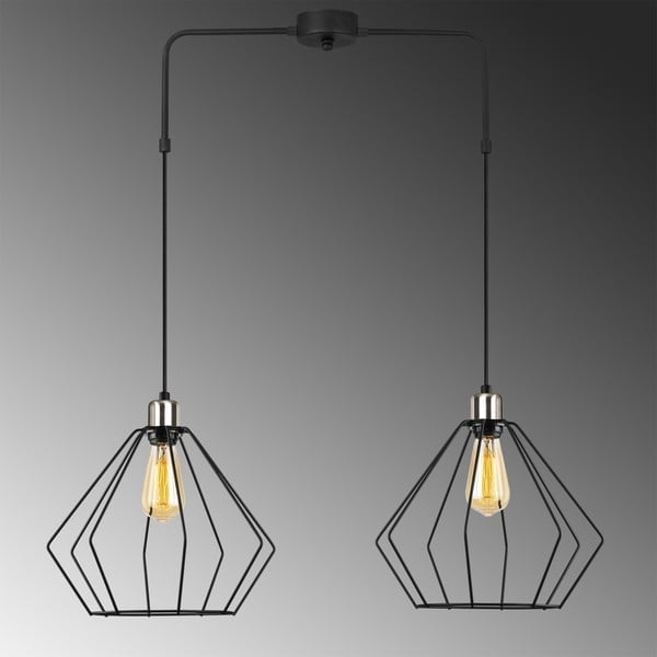 Mueltan fekete fém függőlámpa - Opviq lights-image-1
